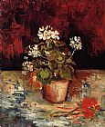 Vincent van Gogh Geranium in a Flowerpot painting